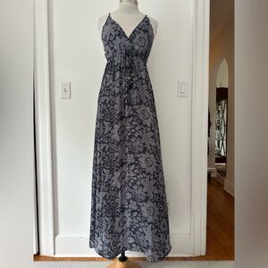Strap-y Navy and Grey Dress